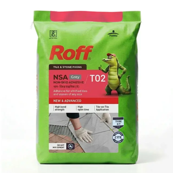 Roff T02 NSA Tile Adhesive, Grey, 30 Kg Bag