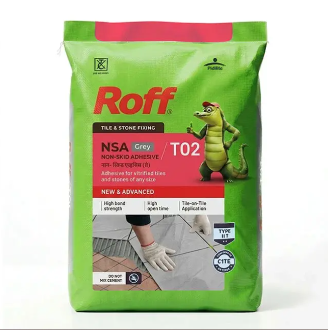 Roff T02 NSA Tile Adhesive, Grey, 30 Kg Bag