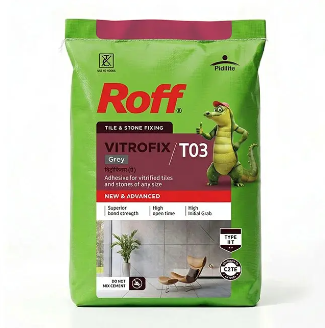 Roff T03 VFA Tile Adhesive (20 Kg) – Low VOC Grey Formula