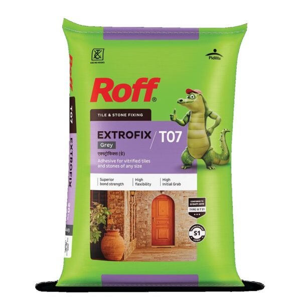 Roff T07 Extrofix Tile Adhesive, Grey, 20 Kg Bag